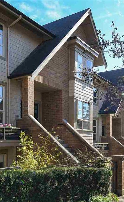 Brick and shingle townhomes at UBC